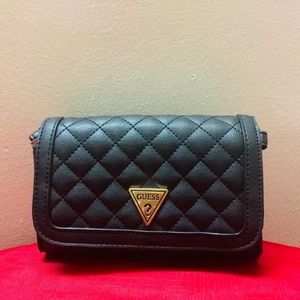 Guess mini quilted crossbody bag